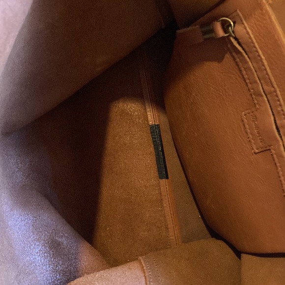 Madewell Paint Stripe Transport Leather Tote - Picture 14 of 15